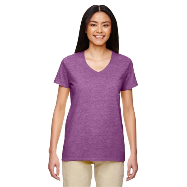 Gildan Heavy Cotton&trade; Ladies 5.3 Oz. V-Neck T-Shirt - Gildan Heavy Cotton&trade; Ladies 5.3 Oz. V-Neck T-Shirt - Image 0 of 14