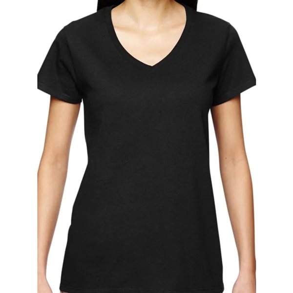Gildan Heavy Cotton&trade; Ladies 5.3 Oz. V-Neck T-Shirt - Gildan Heavy Cotton&trade; Ladies 5.3 Oz. V-Neck T-Shirt - Image 2 of 14
