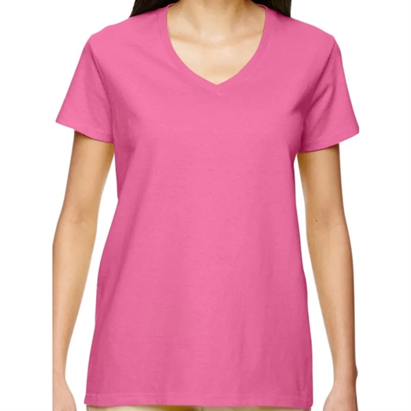 Gildan Heavy Cotton&trade; Ladies 5.3 Oz. V-Neck T-Shirt - Gildan Heavy Cotton&trade; Ladies 5.3 Oz. V-Neck T-Shirt - Image 3 of 14