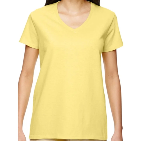 Gildan Heavy Cotton&trade; Ladies 5.3 Oz. V-Neck T-Shirt - Gildan Heavy Cotton&trade; Ladies 5.3 Oz. V-Neck T-Shirt - Image 5 of 14