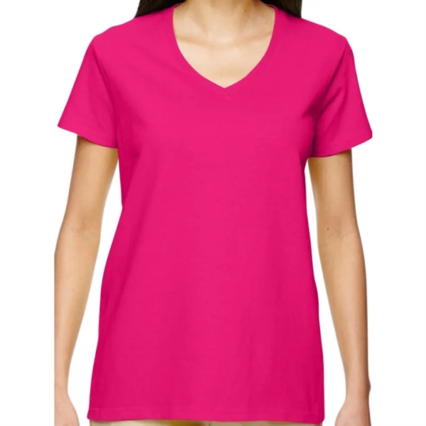 Gildan Heavy Cotton&trade; Ladies 5.3 Oz. V-Neck T-Shirt - Gildan Heavy Cotton&trade; Ladies 5.3 Oz. V-Neck T-Shirt - Image 6 of 14