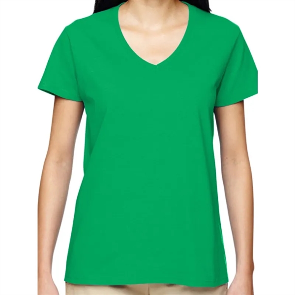 Gildan Heavy Cotton&trade; Ladies 5.3 Oz. V-Neck T-Shirt - Gildan Heavy Cotton&trade; Ladies 5.3 Oz. V-Neck T-Shirt - Image 7 of 14