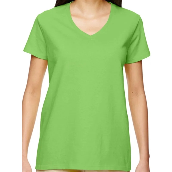 Gildan Heavy Cotton&trade; Ladies 5.3 Oz. V-Neck T-Shirt - Gildan Heavy Cotton&trade; Ladies 5.3 Oz. V-Neck T-Shirt - Image 8 of 14