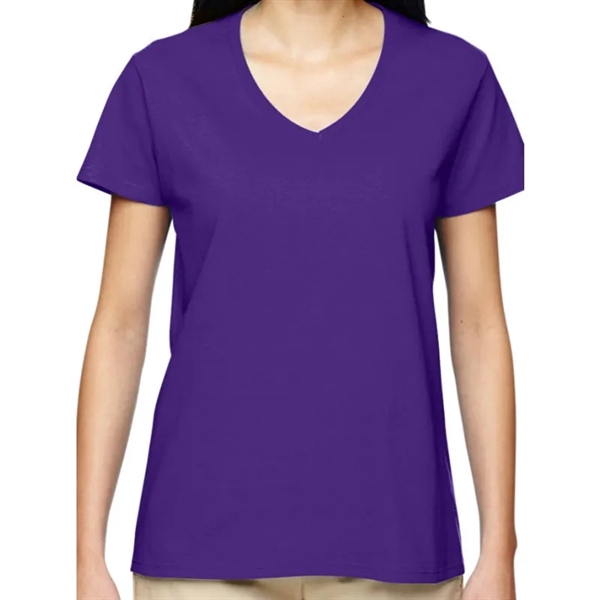 Gildan Heavy Cotton&trade; Ladies 5.3 Oz. V-Neck T-Shirt - Gildan Heavy Cotton&trade; Ladies 5.3 Oz. V-Neck T-Shirt - Image 10 of 14