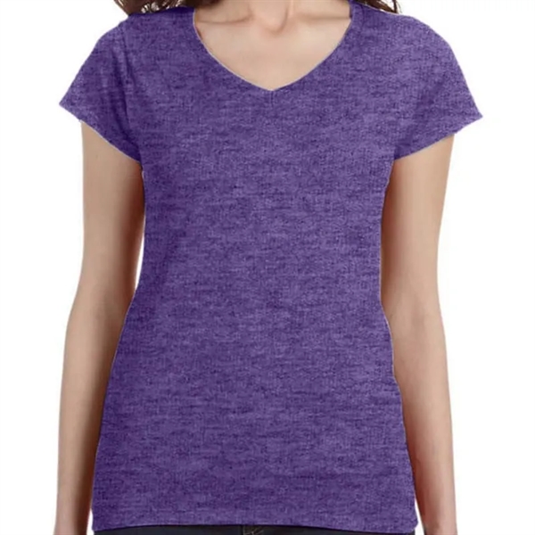 Gildan SoftStyle&reg; Ladies 4.5 Oz. Junior Fit V-Neck T-... - Gildan SoftStyle&reg; Ladies 4.5 Oz. Junior Fit V-Neck T-... - Image 6 of 10