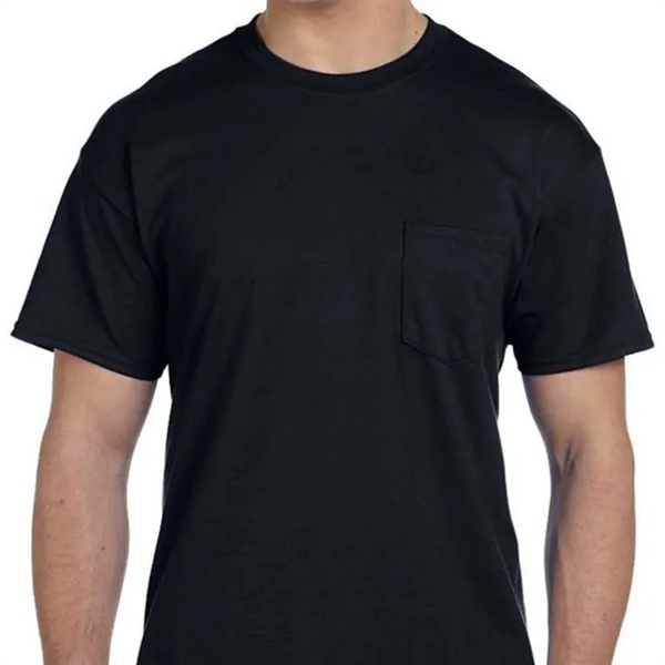 Gildan DryBlend&reg; 5.6 Oz., 50/50 Pocket T-Shirt - Gildan DryBlend&reg; 5.6 Oz., 50/50 Pocket T-Shirt - Image 2 of 9
