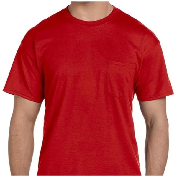 Gildan DryBlend&reg; 5.6 Oz., 50/50 Pocket T-Shirt - Gildan DryBlend&reg; 5.6 Oz., 50/50 Pocket T-Shirt - Image 7 of 9