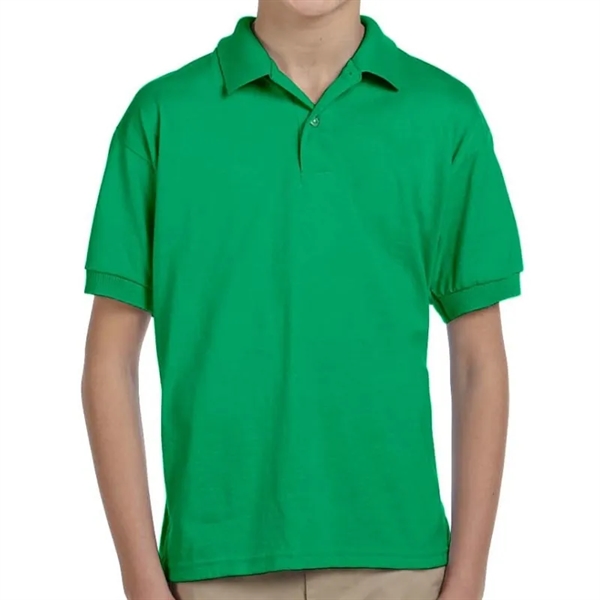 Gildan DryBlend&reg; Youth 5.6 Oz., 50/50 Jersey Polo - Gildan DryBlend&reg; Youth 5.6 Oz., 50/50 Jersey Polo - Image 7 of 16