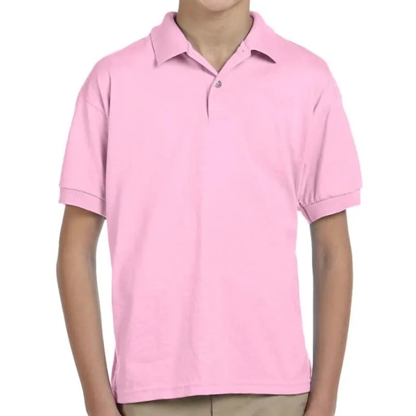 Gildan DryBlend&reg; Youth 5.6 Oz., 50/50 Jersey Polo - Gildan DryBlend&reg; Youth 5.6 Oz., 50/50 Jersey Polo - Image 9 of 16