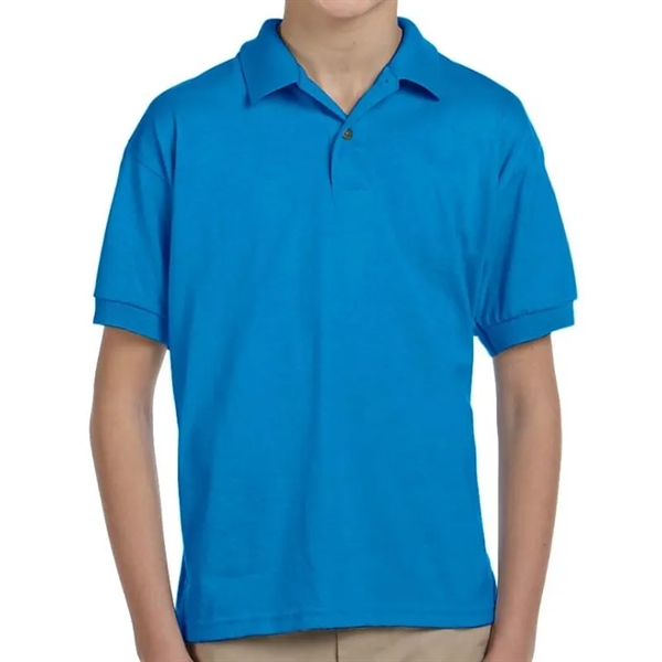 Gildan DryBlend&reg; Youth 5.6 Oz., 50/50 Jersey Polo - Gildan DryBlend&reg; Youth 5.6 Oz., 50/50 Jersey Polo - Image 15 of 16