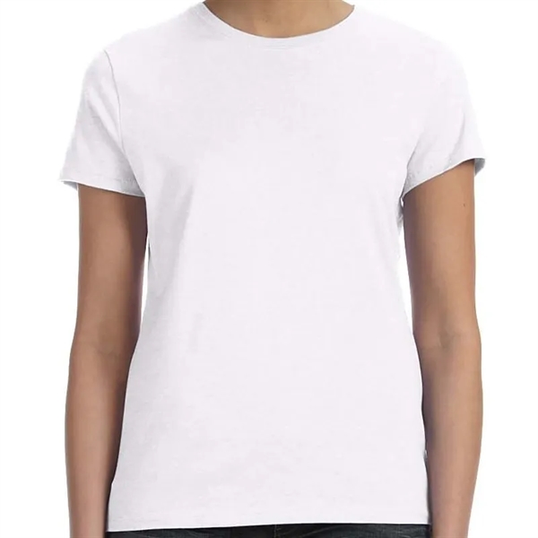 Hanes Ladies 4.5 Oz., 100% Ringspun Cotton Nano-T&reg; T-... - Hanes Ladies 4.5 Oz., 100% Ringspun Cotton Nano-T&reg; T-... - Image 1 of 5