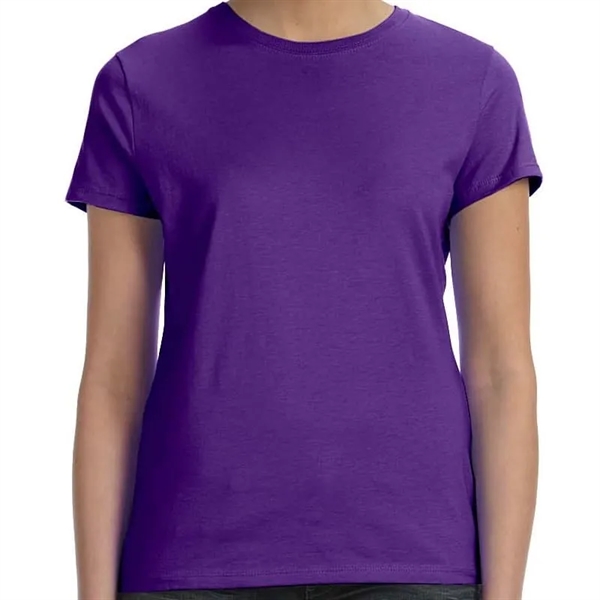 Hanes Ladies 4.5 Oz., 100% Ringspun Cotton Nano-T&reg; T-... - Hanes Ladies 4.5 Oz., 100% Ringspun Cotton Nano-T&reg; T-... - Image 5 of 5