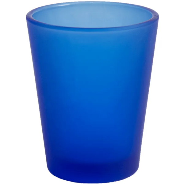 Customized Frosted Blue Shot Glass- 1.75 Oz. - Customized Frosted Blue Shot Glass- 1.75 Oz. - Image 0 of 1