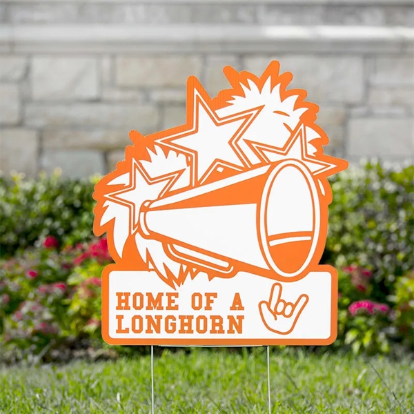 Cheerleader Mega Phone Yard Signs - Cheerleader Mega Phone Yard Signs - Image 0 of 2