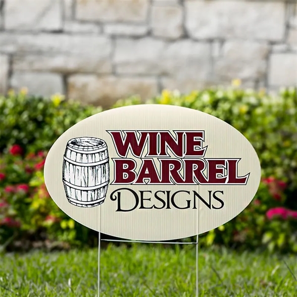 Oval Yard Signs - Oval Yard Signs - Image 0 of 2