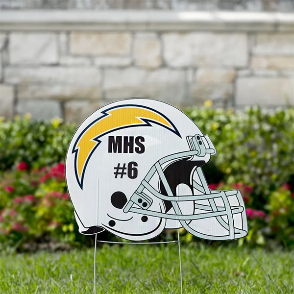 Football Helmet Yard Signs - Football Helmet Yard Signs - Image 0 of 2