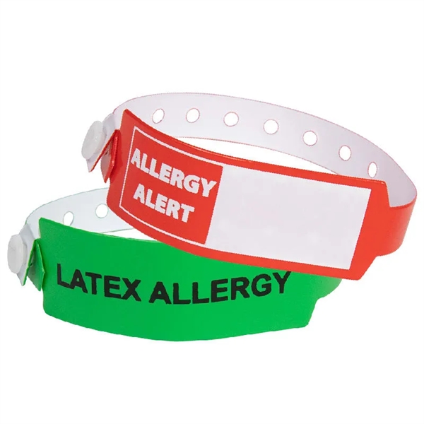 Medical Alert Wide Vinyl Wristbands - Medical Alert Wide Vinyl Wristbands - Image 0 of 6