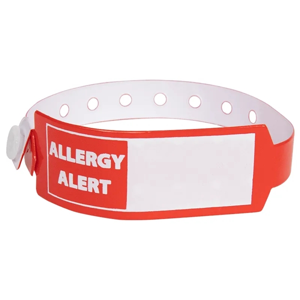 Medical Alert Wide Vinyl Wristbands - Medical Alert Wide Vinyl Wristbands - Image 1 of 6