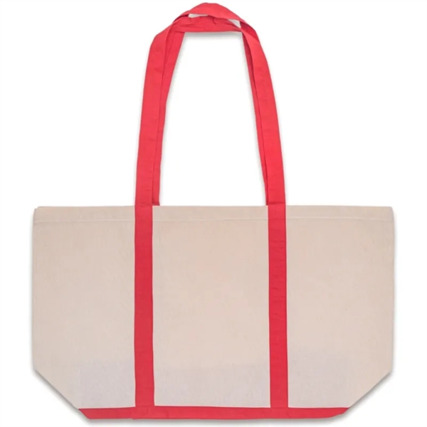 Custom Two Tone Cotton Canvas Tote Bags - Custom Two Tone Cotton Canvas Tote Bags - Image 3 of 4