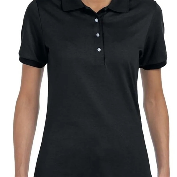Custom Embroidered Ladies Jersey Polo With SpotShield™ - Custom Embroidered Ladies Jersey Polo With SpotShield™ - Image 1 of 16