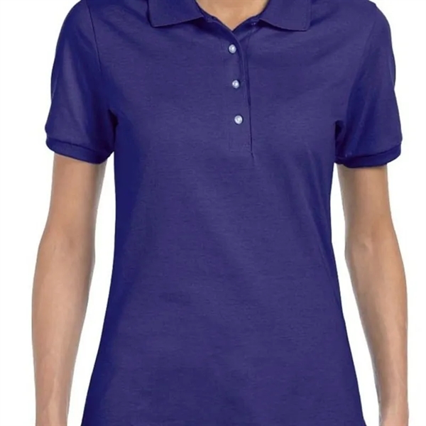 Custom Embroidered Ladies Jersey Polo With SpotShield™ - Custom Embroidered Ladies Jersey Polo With SpotShield™ - Image 5 of 16
