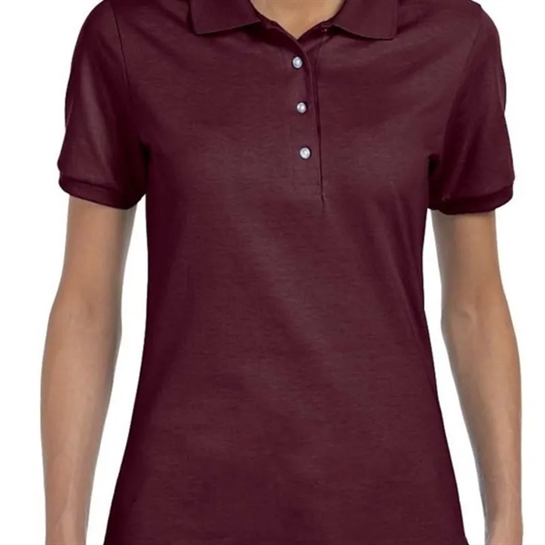 Custom Embroidered Ladies Jersey Polo With SpotShield™ - Custom Embroidered Ladies Jersey Polo With SpotShield™ - Image 11 of 16
