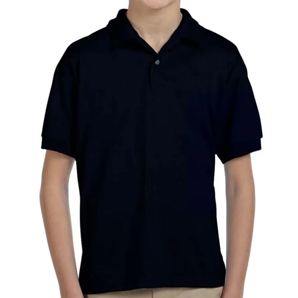 Custom Embroidered Youth Jersey Knit Polo - Custom Embroidered Youth Jersey Knit Polo - Image 2 of 17