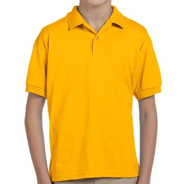 Custom Embroidered Youth Jersey Knit Polo - Custom Embroidered Youth Jersey Knit Polo - Image 5 of 17