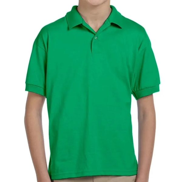 Custom Embroidered Youth Jersey Knit Polo - Custom Embroidered Youth Jersey Knit Polo - Image 6 of 17