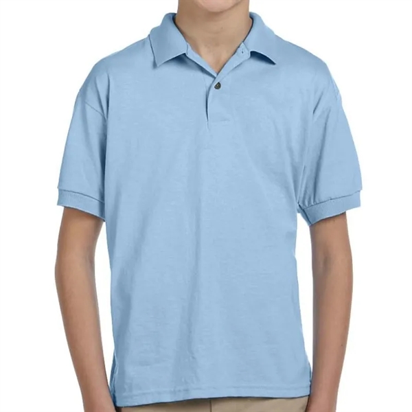 Custom Embroidered Youth Jersey Knit Polo - Custom Embroidered Youth Jersey Knit Polo - Image 7 of 17