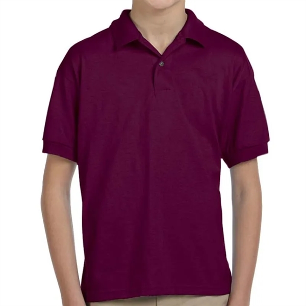 Custom Embroidered Youth Jersey Knit Polo - Custom Embroidered Youth Jersey Knit Polo - Image 9 of 17