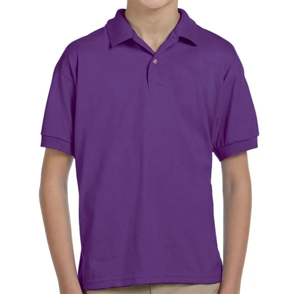 Custom Embroidered Youth Jersey Knit Polo - Custom Embroidered Youth Jersey Knit Polo - Image 11 of 17