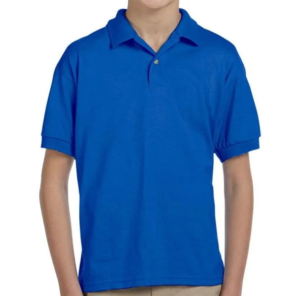 Custom Embroidered Youth Jersey Knit Polo - Custom Embroidered Youth Jersey Knit Polo - Image 13 of 17