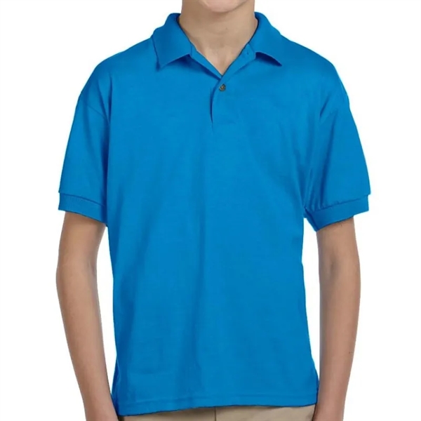 Custom Embroidered Youth Jersey Knit Polo - Custom Embroidered Youth Jersey Knit Polo - Image 14 of 17