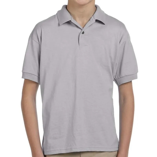 Custom Embroidered Youth Jersey Knit Polo - Custom Embroidered Youth Jersey Knit Polo - Image 15 of 17