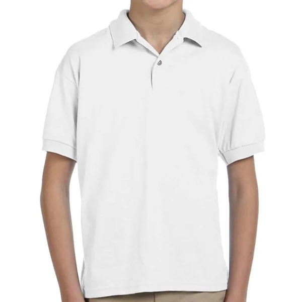 Custom Embroidered Youth Jersey Knit Polo - Custom Embroidered Youth Jersey Knit Polo - Image 16 of 17