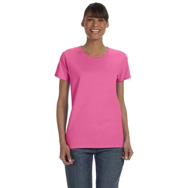 Custom Embroidered Ladies Basic Cotton T-Shirts - Custom Embroidered Ladies Basic Cotton T-Shirts - Image 3 of 38