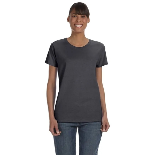 Custom Embroidered Ladies Basic Cotton T-Shirts - Custom Embroidered Ladies Basic Cotton T-Shirts - Image 7 of 38