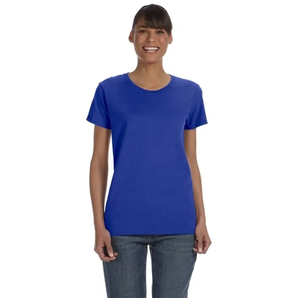 Custom Embroidered Ladies Basic Cotton T-Shirts - Custom Embroidered Ladies Basic Cotton T-Shirts - Image 8 of 38