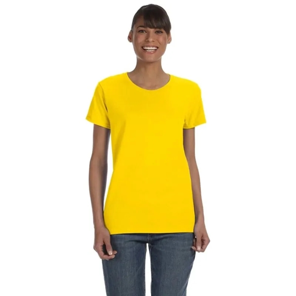 Custom Embroidered Ladies Basic Cotton T-Shirts - Custom Embroidered Ladies Basic Cotton T-Shirts - Image 11 of 38