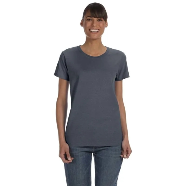 Custom Embroidered Ladies Basic Cotton T-Shirts - Custom Embroidered Ladies Basic Cotton T-Shirts - Image 12 of 38