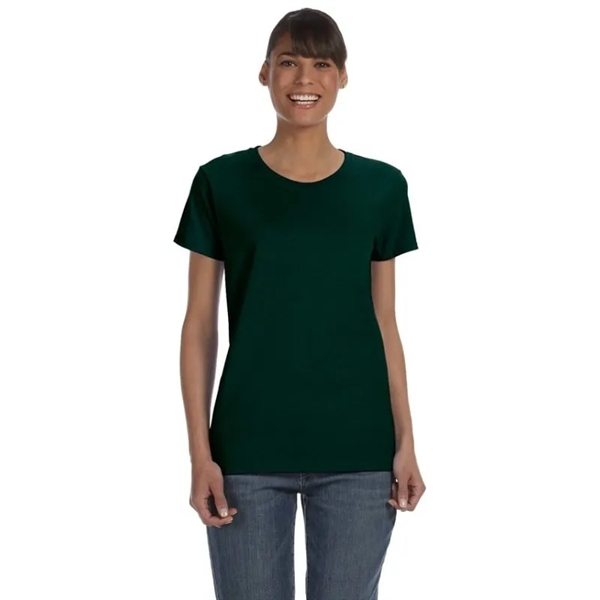 Custom Embroidered Ladies Basic Cotton T-Shirts - Custom Embroidered Ladies Basic Cotton T-Shirts - Image 14 of 38