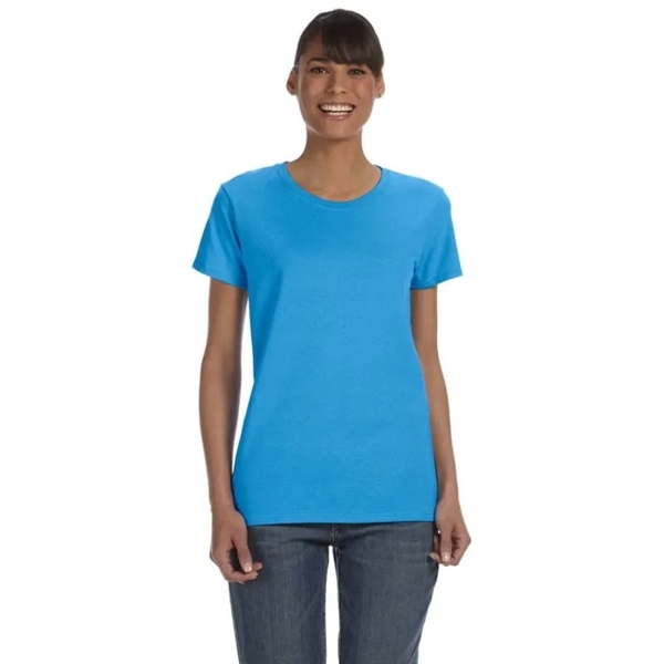 Custom Embroidered Ladies Basic Cotton T-Shirts - Custom Embroidered Ladies Basic Cotton T-Shirts - Image 17 of 38