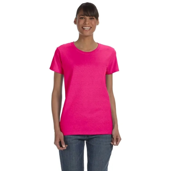 Custom Embroidered Ladies Basic Cotton T-Shirts - Custom Embroidered Ladies Basic Cotton T-Shirts - Image 18 of 38