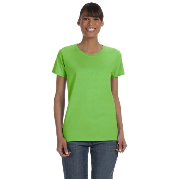 Custom Embroidered Ladies Basic Cotton T-Shirts - Custom Embroidered Ladies Basic Cotton T-Shirts - Image 23 of 38