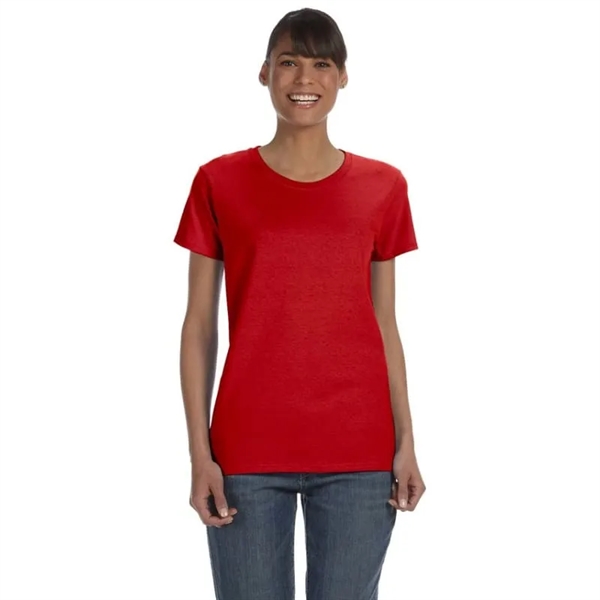 Custom Embroidered Ladies Basic Cotton T-Shirts - Custom Embroidered Ladies Basic Cotton T-Shirts - Image 28 of 38