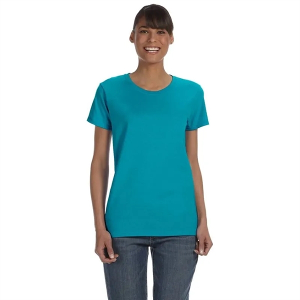 Custom Embroidered Ladies Basic Cotton T-Shirts - Custom Embroidered Ladies Basic Cotton T-Shirts - Image 36 of 38