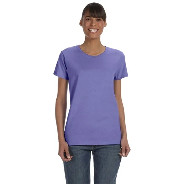 Custom Embroidered Ladies Basic Cotton T-Shirts - Custom Embroidered Ladies Basic Cotton T-Shirts - Image 37 of 38