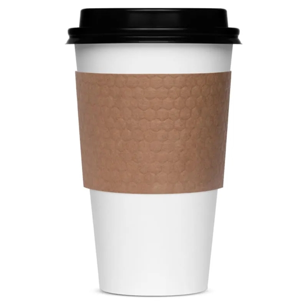 Custom Premium Embossed Natural Kraft Cup Sleeves - Custom Premium Embossed Natural Kraft Cup Sleeves - Image 0 of 1