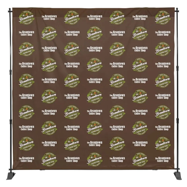 8ft X 8ft Step & Repeat Fabric Banner - 8ft X 8ft Step & Repeat Fabric Banner - Image 0 of 1